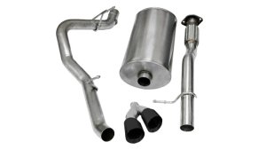 Chevrolet Suburban 1500 Performance Exhaust - CORSA Performance - Cat Back Sport - Black - `09-`13